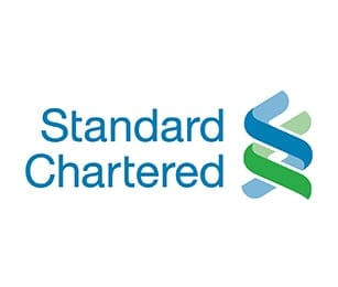 Standard Chartered Bank logo at Jem, Jurong