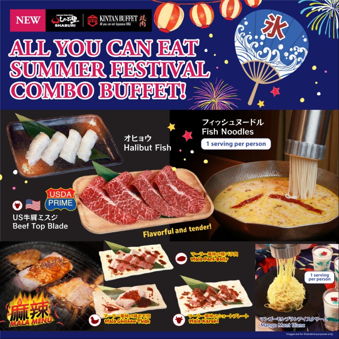 Shaburi & Kintan all you can eat summer festival combo buffet