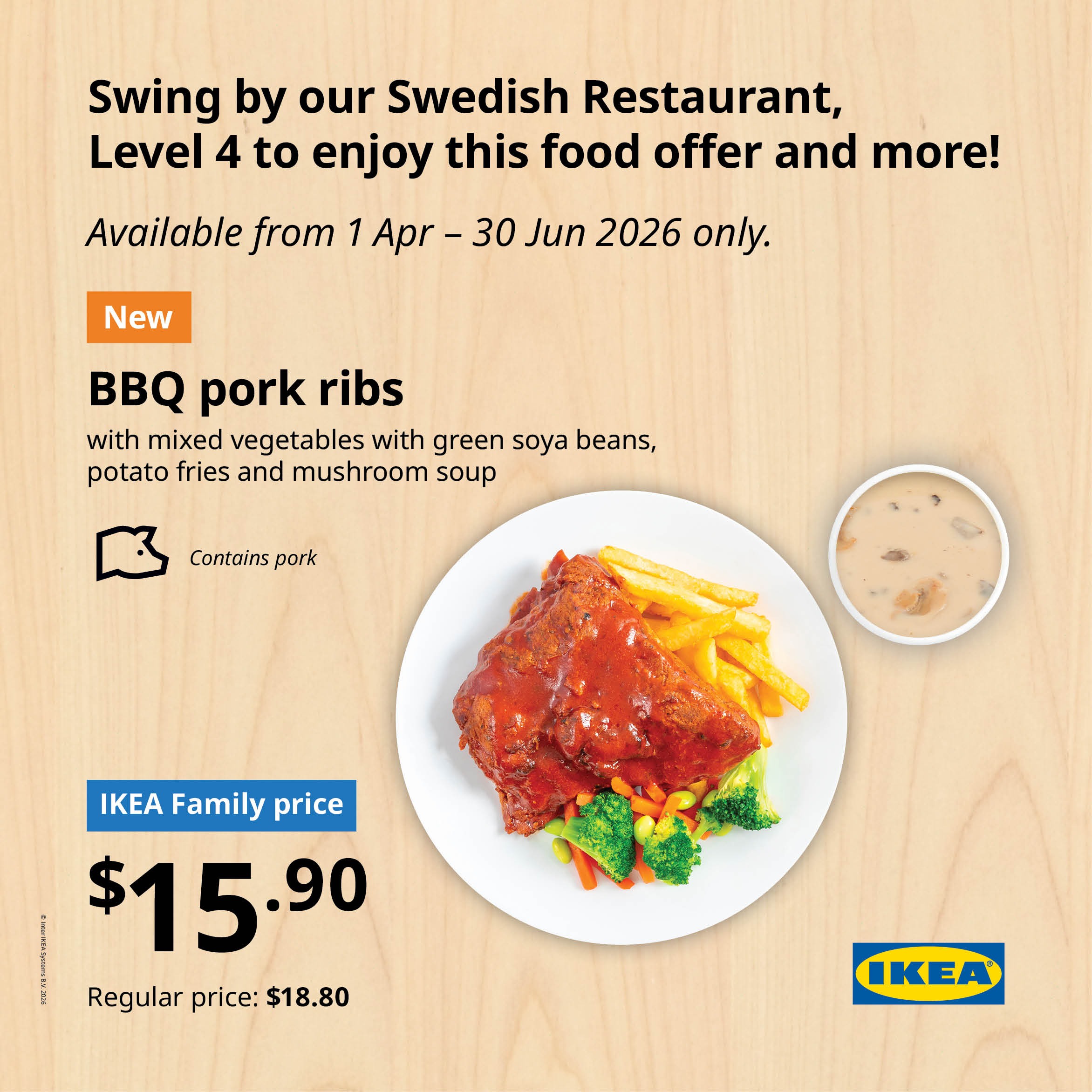 Enjoy new dish specials at IKEA!