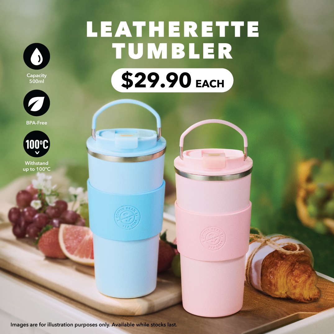 #CoffeeBeanSG’s Leatherette Tumbler returns in two gorgeous hues