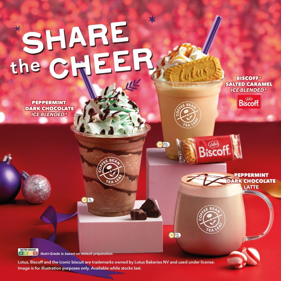 Unwrap the Joy of Christmas — Festive drinks & sweet treats await at #CoffeeBeanSG