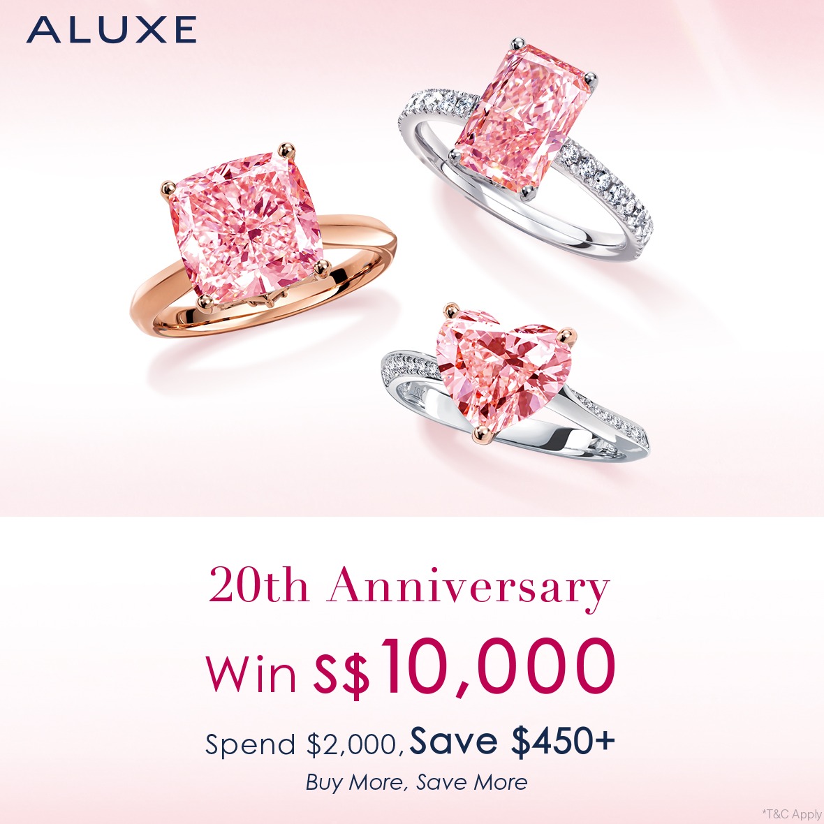 Buy Wedding Rings & Win S$10,000!  ALUXE 20th Anniversary Celebration