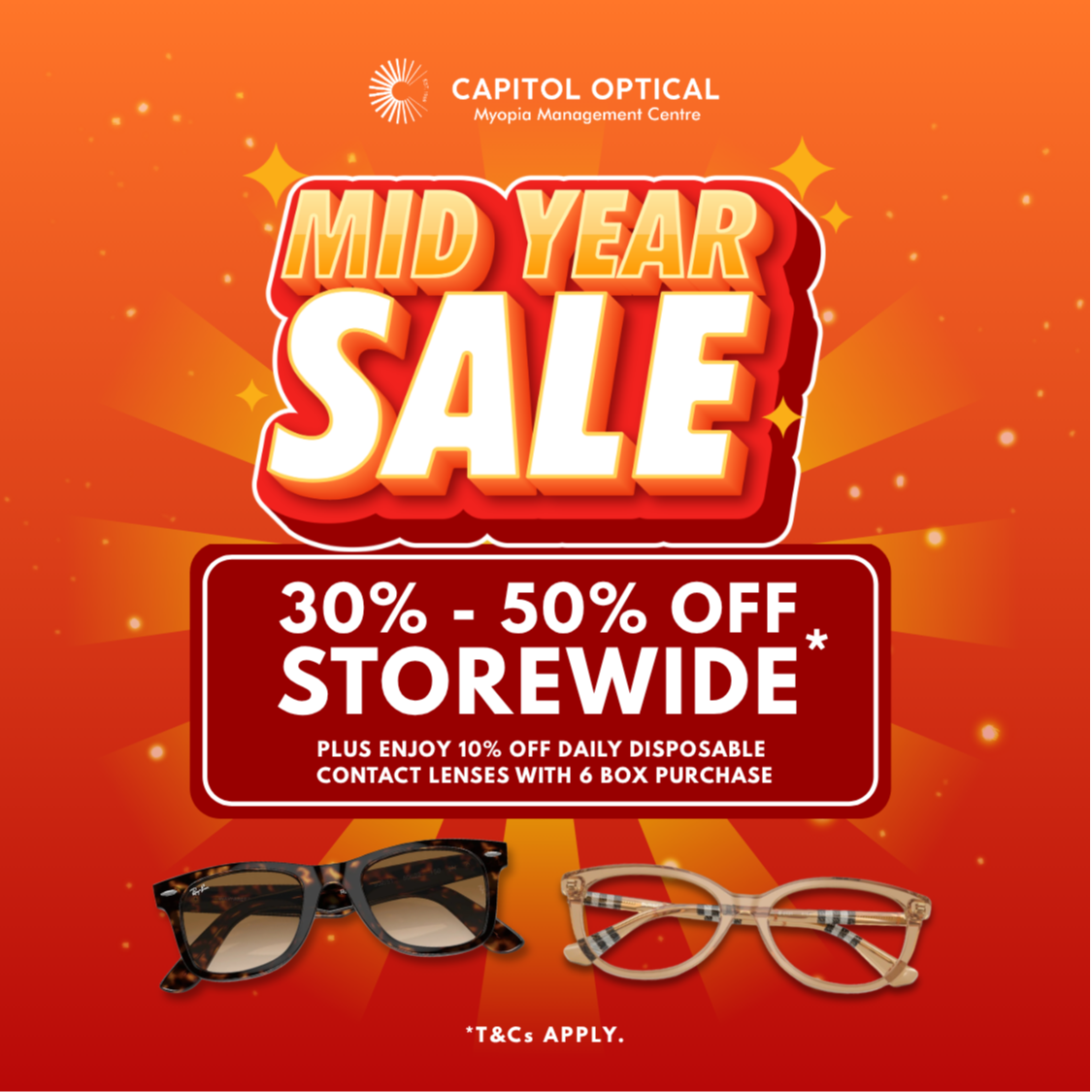 Capitol Optical's Mid Year Sale 