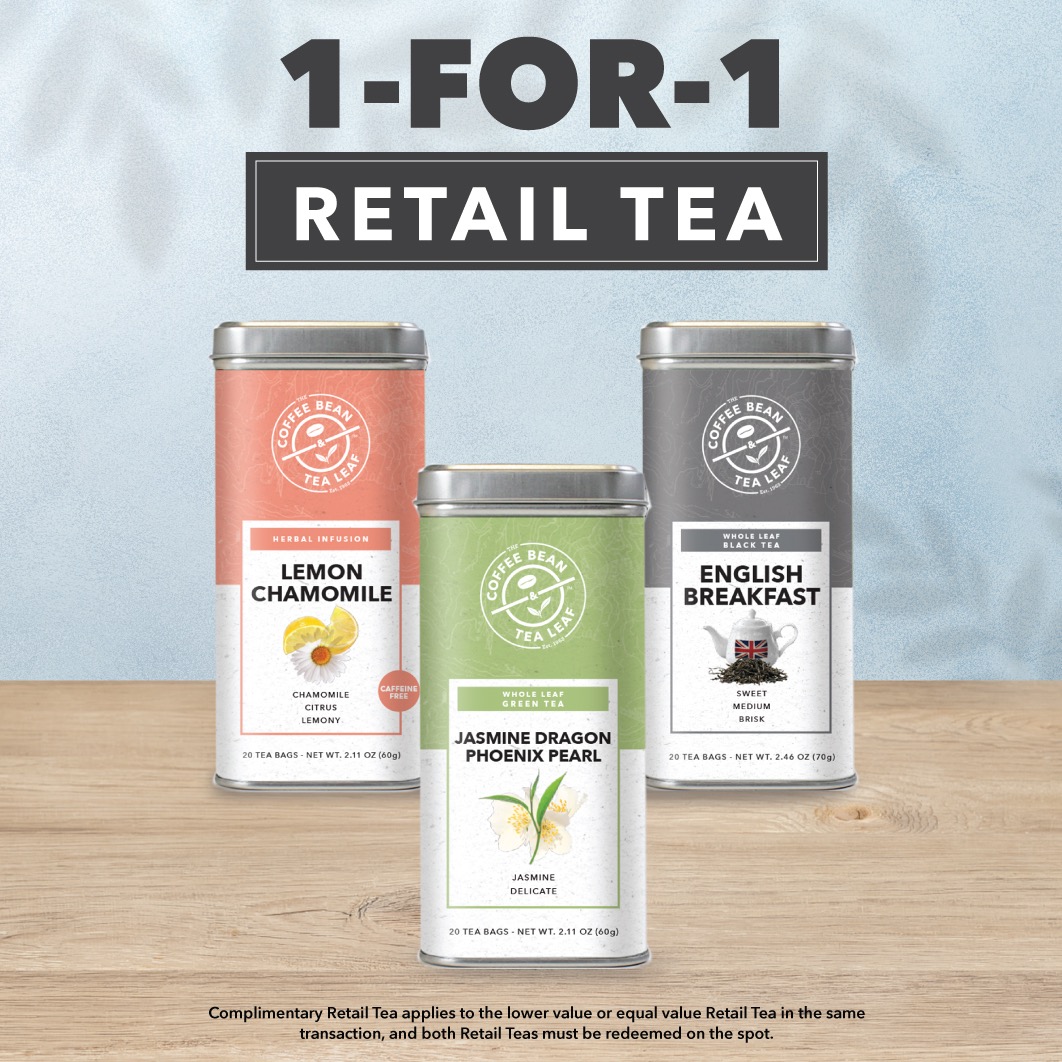 Tea Lovers, This One’s for You — 1-for-1 Retail Teas at #CoffeeBeanSG 💜🫖
