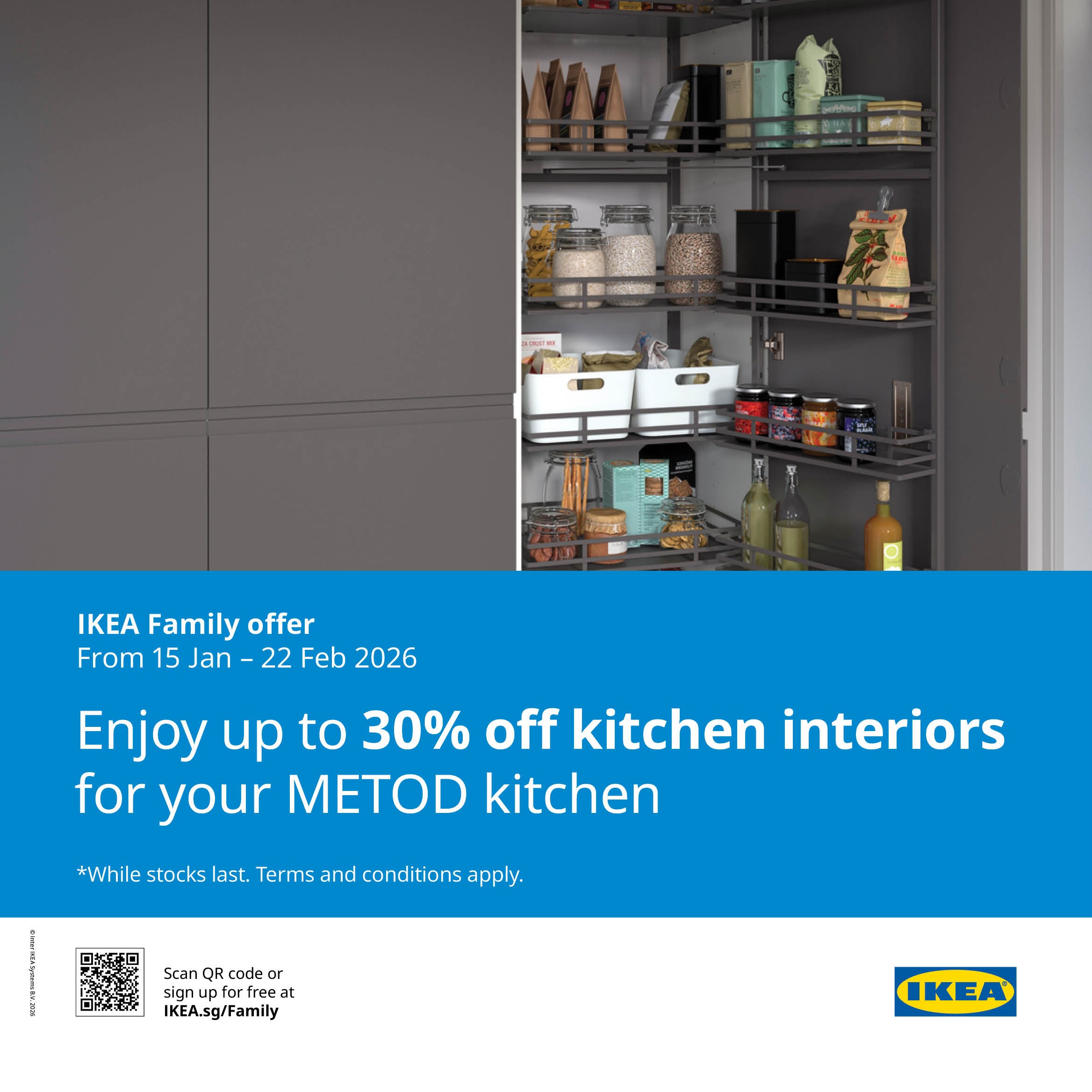 Enjoy up to 30% off kitchen interiors for your METOD kitchen