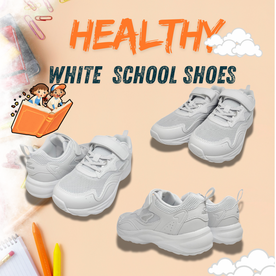 Healthy White School Shoes 