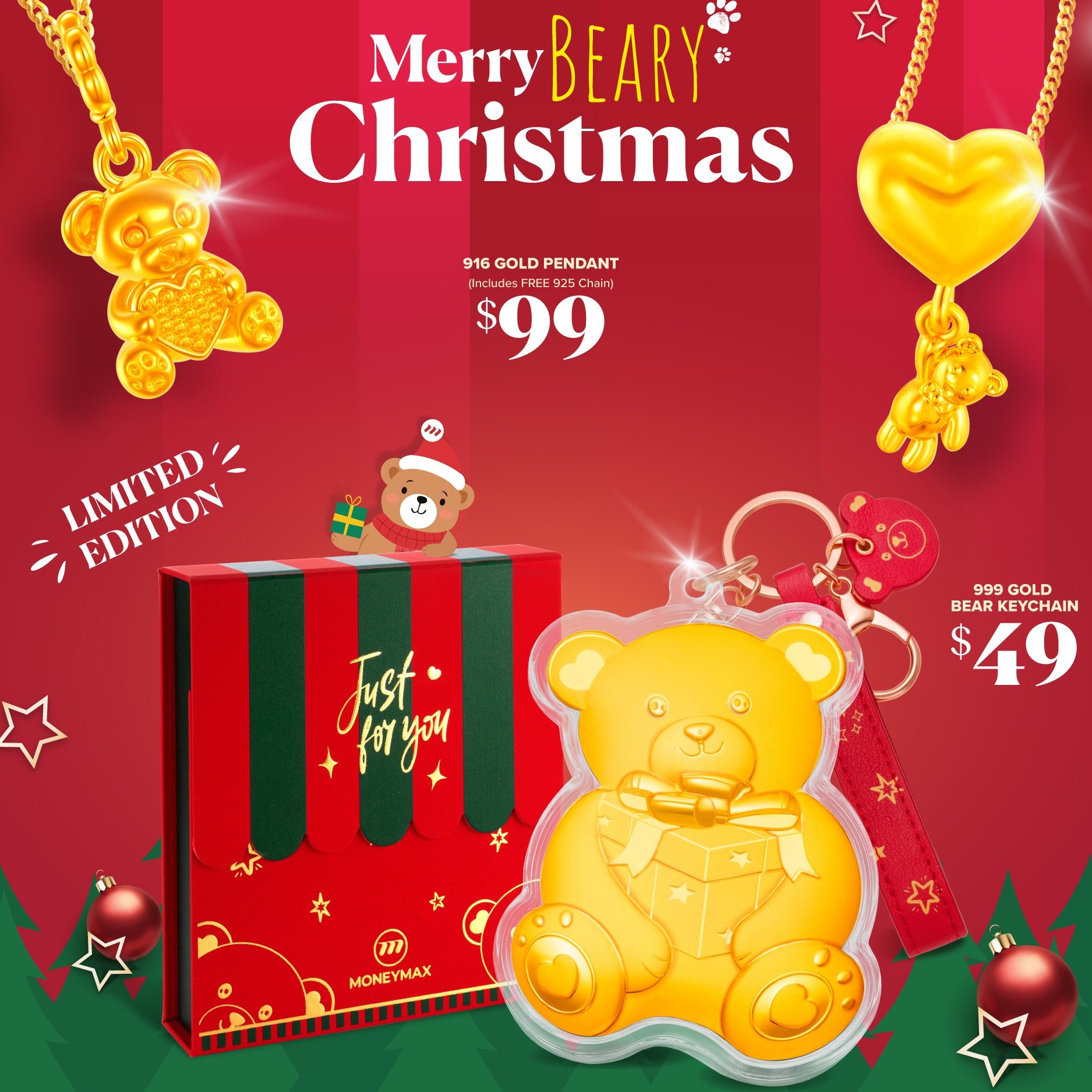 Make This Christmas Extra Beary Special with MoneyMax Jewellery!