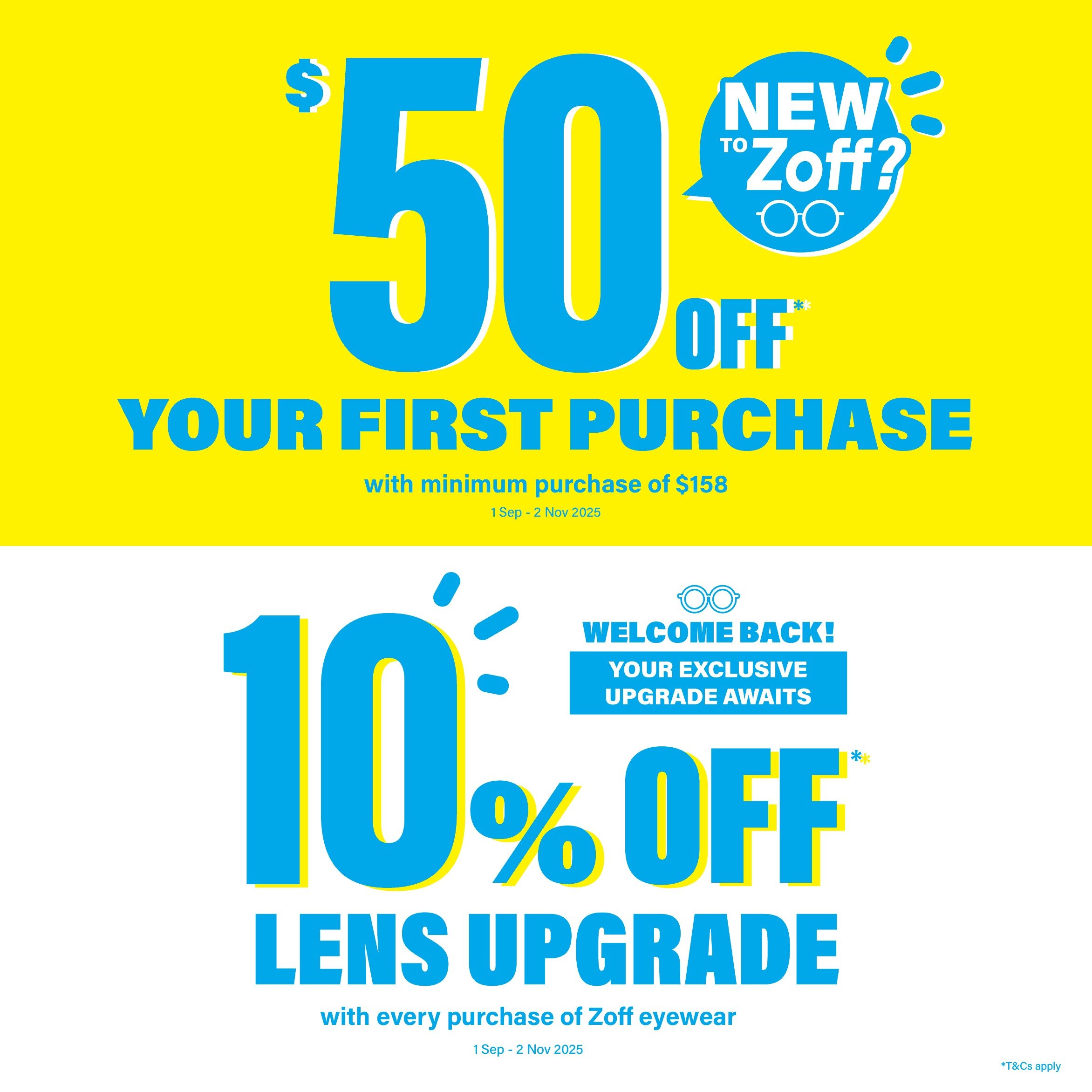 Zoff Specials for New & Loyal Customers